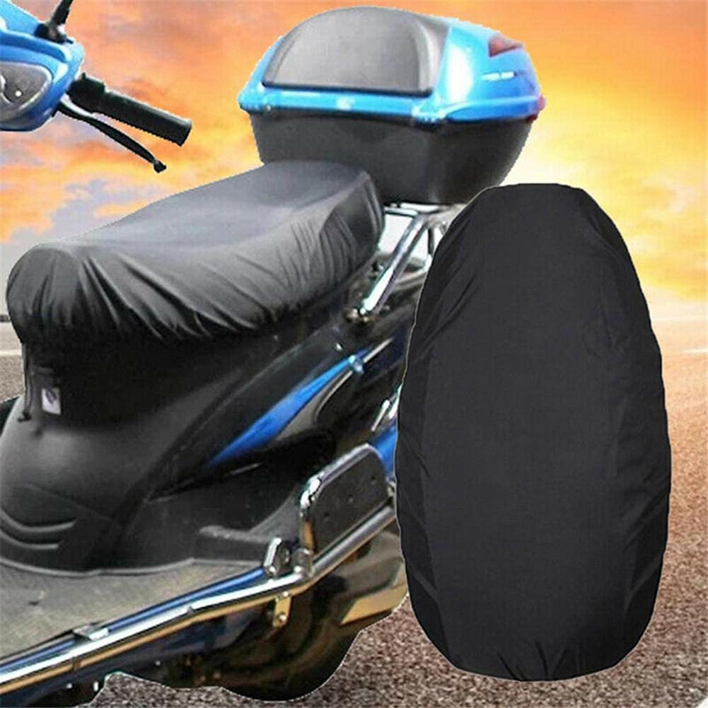 M/L/XL/XXL Motorcycle Rain Seat Cover Universal Flexible Waterproof Saddle Cover Black 210D Oxford Cloth Motorcycle Seat Cushion