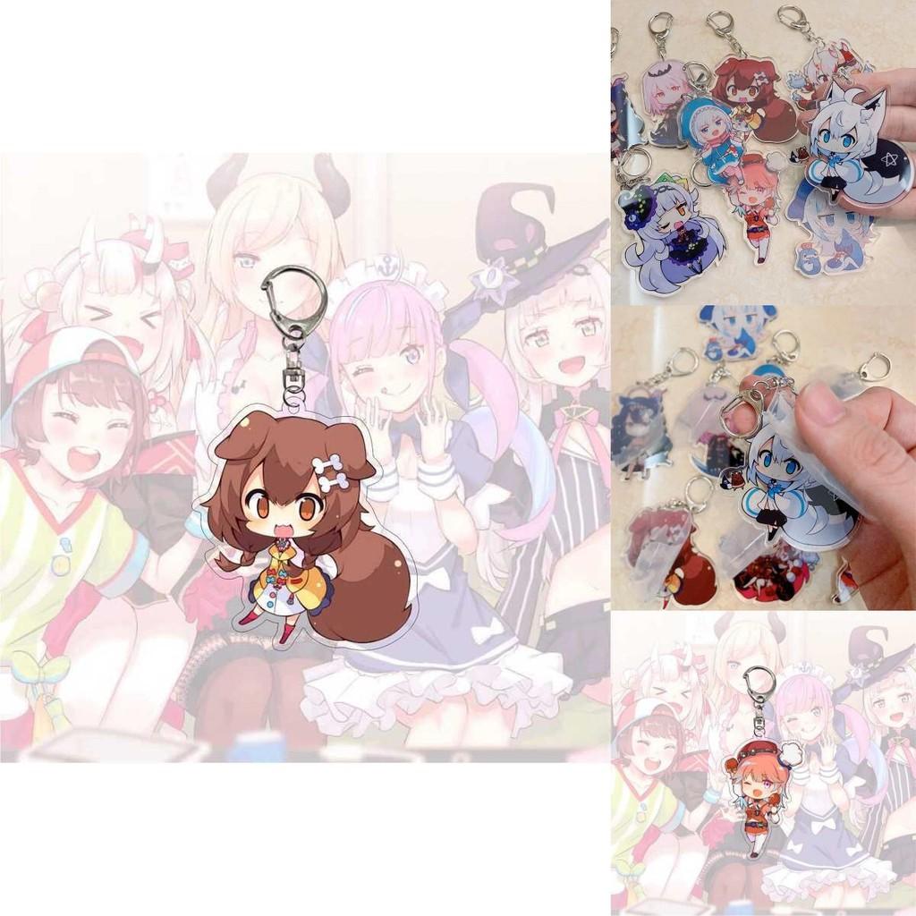Exquisite Hololive Vtuber Acrylic Keychain Pendant With Beautiful Character Designs For Collectors
