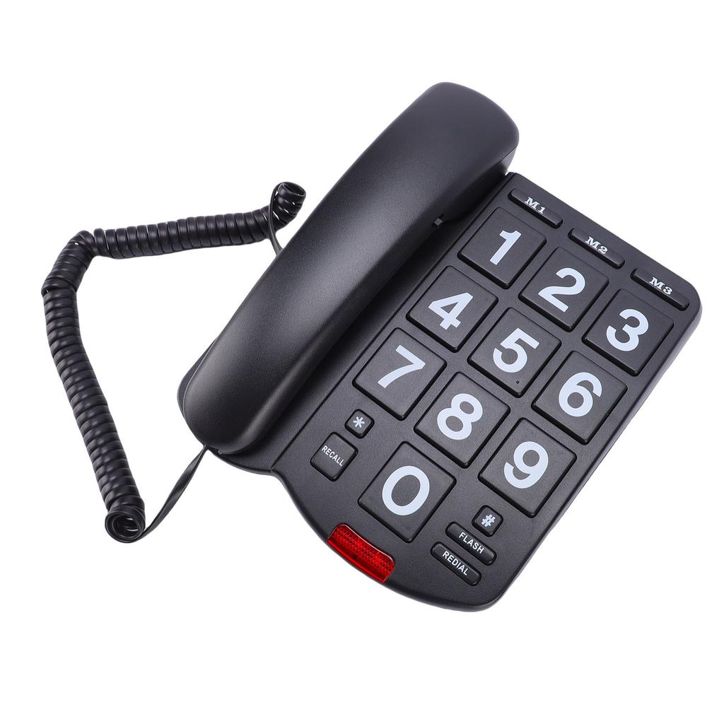 Large Keys Corded Phone   Speed   Landline Phone with 110dB Loud   Flashing Indicator   Function for Seniors
