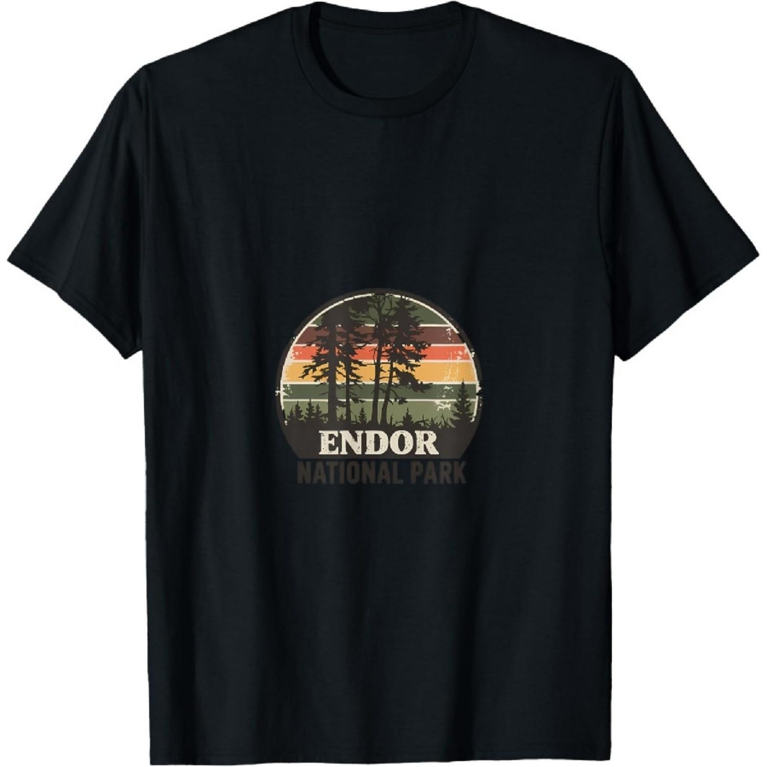 Endor National Park Retro Trees T-Shirt S