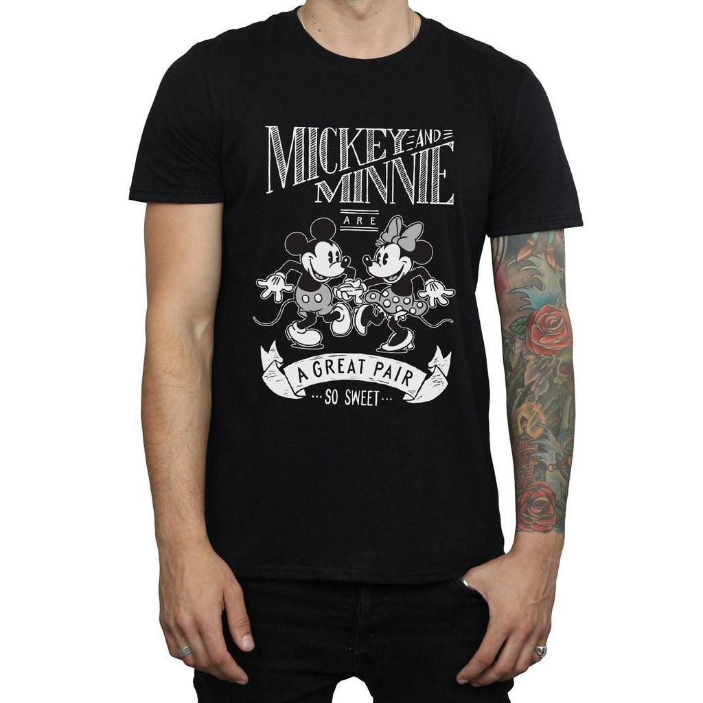 Disney Herren-T-Shirt mit tollem Micky- und Minnie-Maus-Paar