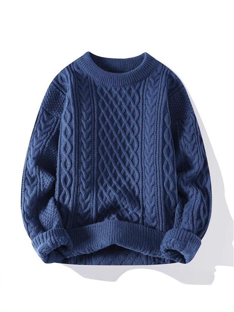 Herren Trendy Locker Geschnittener Strickpullover - Herbst/Winter Mode 2024