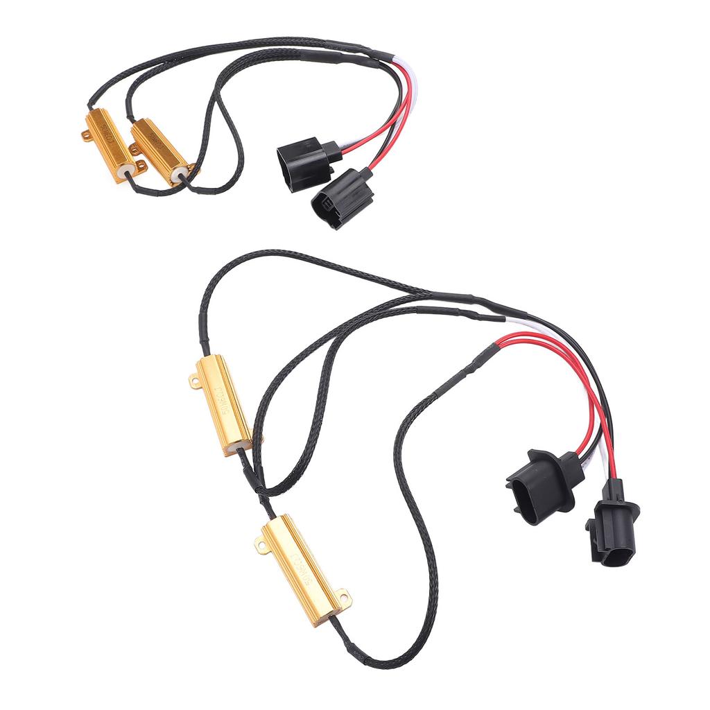 2 Pcs 50W LED Load Resistor 6ohm Anti Flickering Plug and Play LED Bulb Decoder for Turn Signal Daytime Running Light