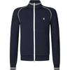 Fila Official 2024 Spring New Knitted Long Sleeve Jacket Basic Tennis Sports Stand Collar Top Men Tops Dark-Blue A11M413503F-NV