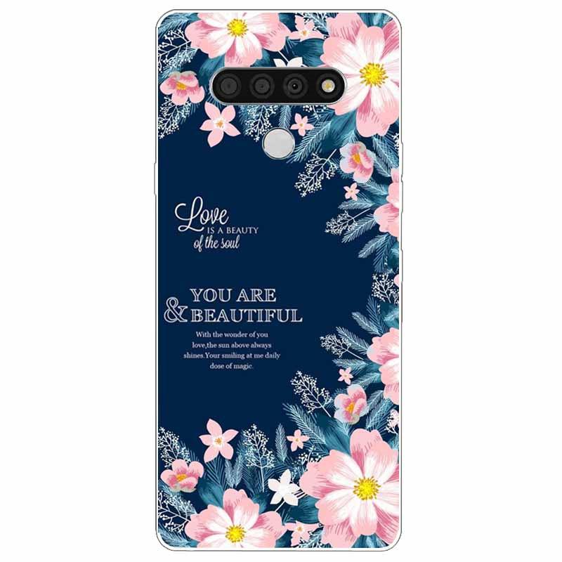 Soft Print Cover For LG K51 K61 V50 V60 Thinq Case Cute Cat Silicone Coque for LG K61 V50 Thinq Cases K 61 Shockproof Shell Bag