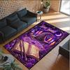 Witchcraft Theme Crystal Velvet Rug Personalized Custom Name Text Soft Floor Mat Home Decor