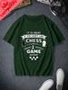 Classic Chess Fashion Printed Unisexs Tshirt Everyday Casual Street Wear Spring And Summer Unisexs Top Cotton 0 Neck Tshirt
