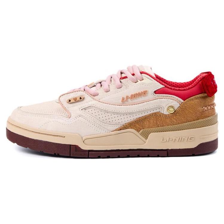 Li-Ning 001 BTC X Disney Skate Shoes  Pink Tan  Men s AGCT059-1 EU 41⅔