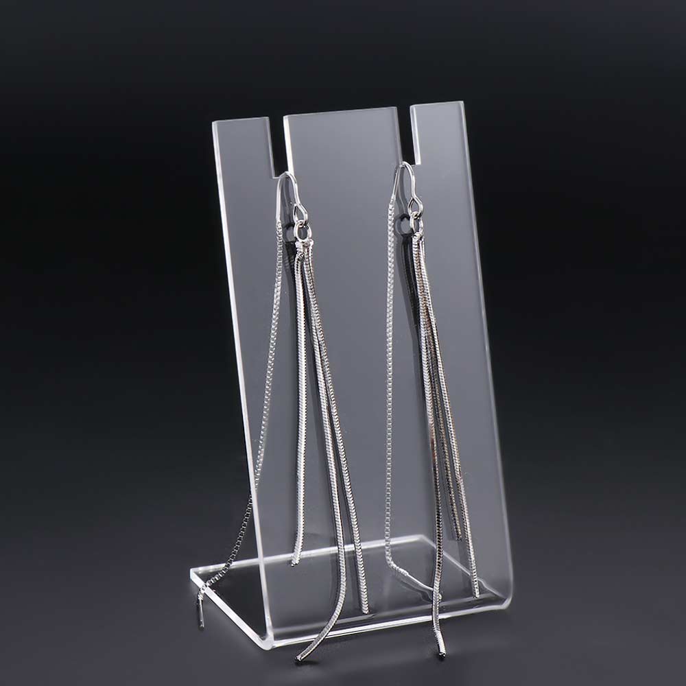 Display Acrylic Jewelry Organizer Ornaments Transparent Women Jewelry Holder Earring Display Rack
