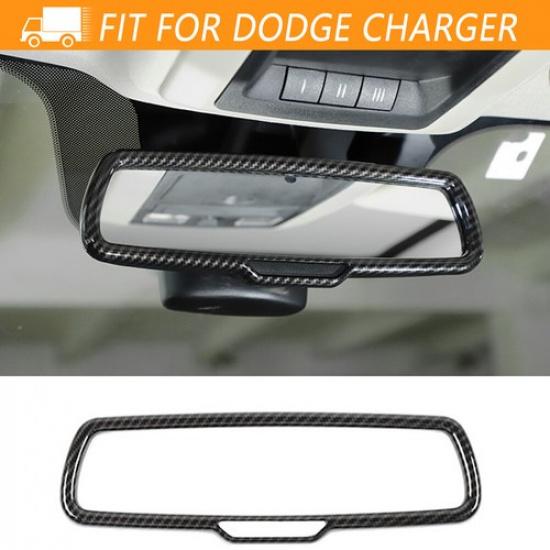 

Interior Rearview Mirror Cover Trim Frame For Dodge Charger 10+ Challenger 15+