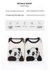 Panda Raglan Sleeve Knit Patchwork T-shirt - Trendy Loose Fit