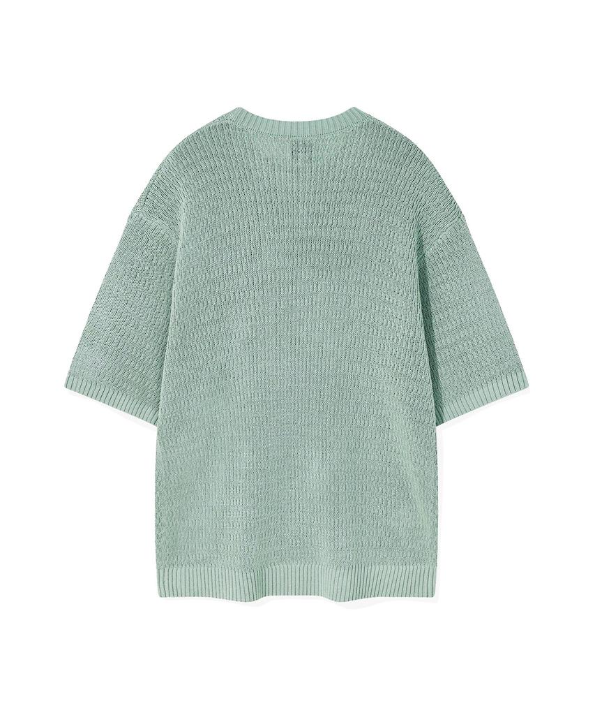 WACKY WILLY One-Point Short Sleeve Pullover Knit Green