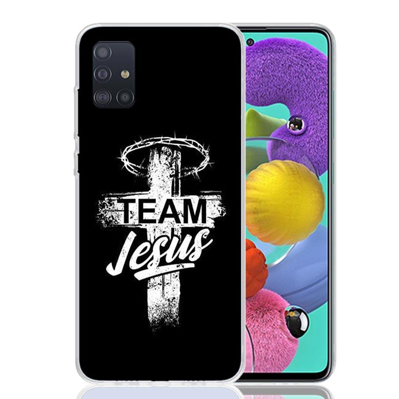 God Jesus Pray Cross Case Phone Cover for Samsung Galaxy A52 A51 A50 A42 A32 A22 A12 A02S A72 A71 A70 A41 A31 A21S A40 A30S A20E