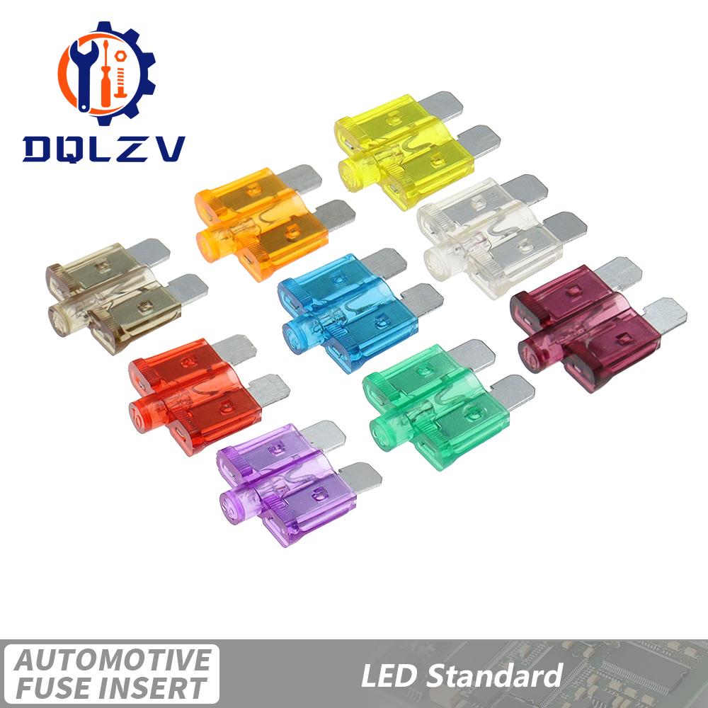 10 stycken säkringar 32V Micro2 Mini Liten Mellanstor Stor Storlek Bil Säkring 5A 7,5A 10A 15A 20A 25A 30A 35A 40A 45A Klämsäkring Set för Bil Lastbil