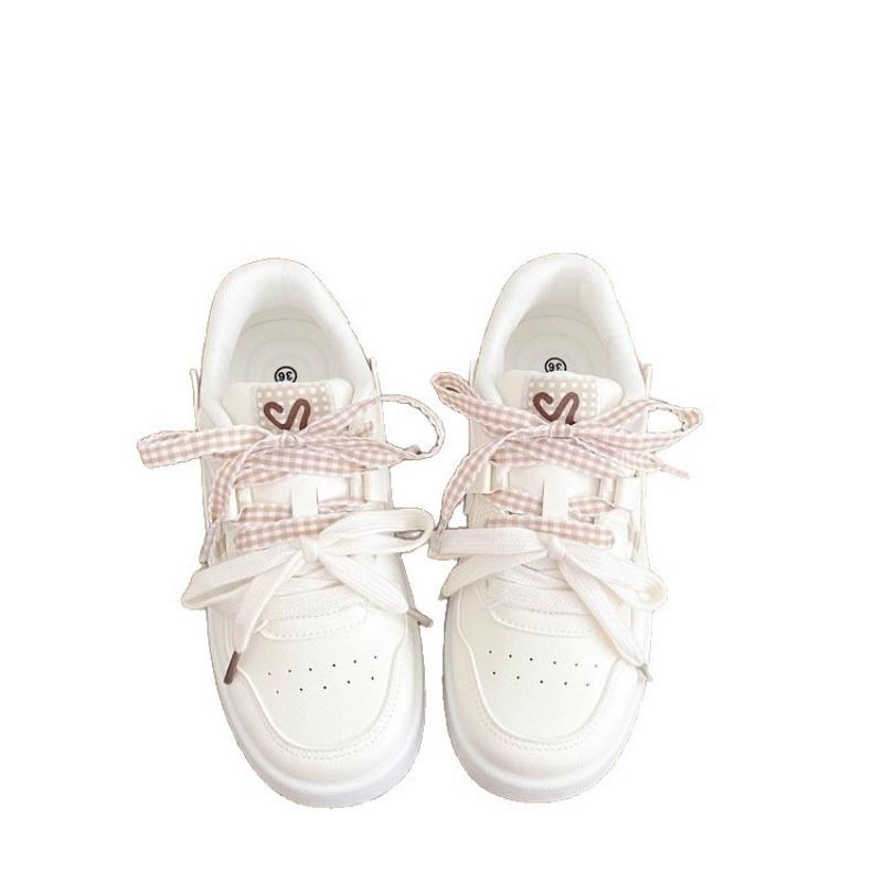College style bread shoes autumn new plaid pair of shoelaces thick baseplate shoes fashion versatile casual shoes women