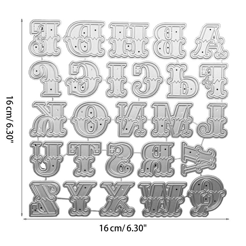 Alphabet Metal Cutting Dies Handmade Crafts DIY Scrapbooking Embossing Supplies for Children Kids Girls Boys