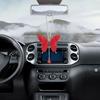 Bling Butterfly Diamond Car Accessories for Women Crystal Car Rear View Mirrors Charms Car Decoration ValentinesDay Gift