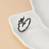 Wing Adjustable Couple Rings Gothic Open Jewelry Sturdy Alloy Romance Matching Accessory