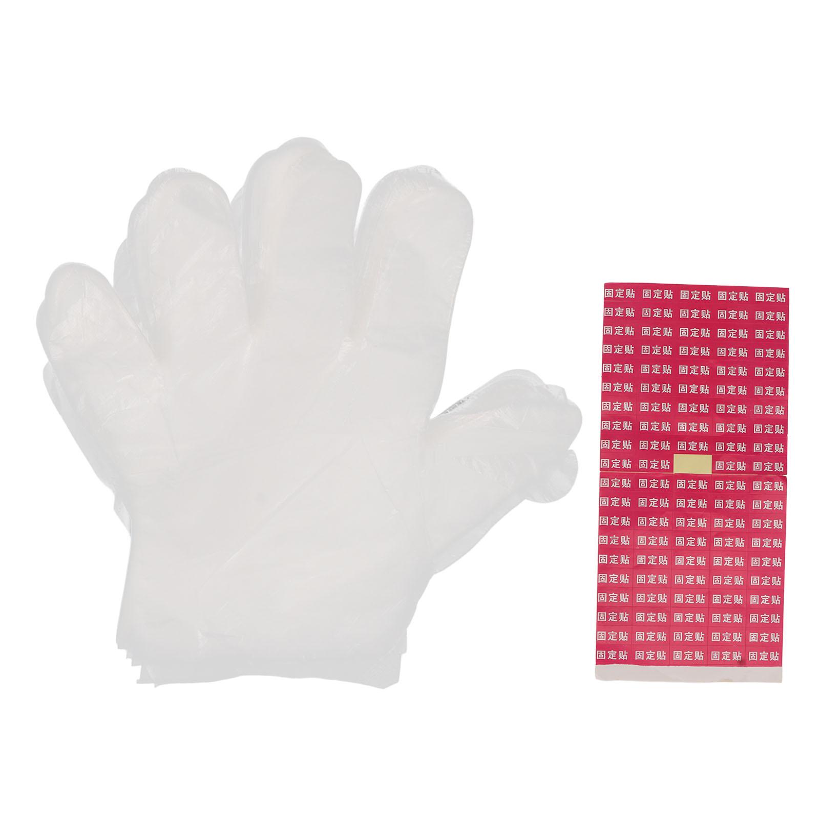 

100pcs Paraffin Wax Bath Liners for Hands Disposable Plastic Spa Hot Wax Treatment Mitten Bags