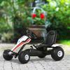 Go-Kart, Pedal Car with Adjustable Seat, Brake, Pedal Drive, Pedal Vehicle with Forward and Reverse Gear