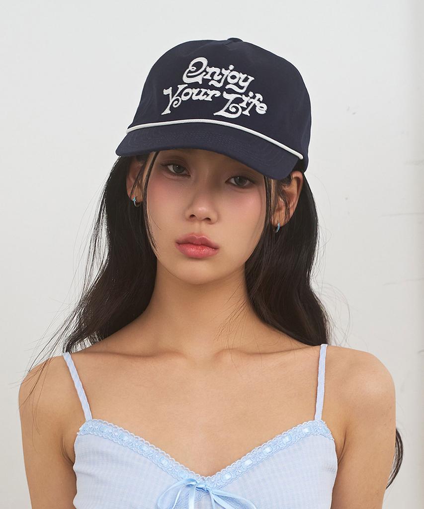 Limekeu E.Y.L Logo Strap Ball Cap Navy