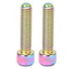 2pcs Bike Stem Screw M6 25mm Extended   Alloy Bike Seatpost Screw for Mountain Road Bike