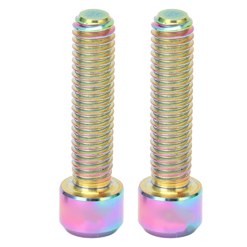 2pcs Bike Stem Screw M6 25mm Extended Alloy Bike Seatpost Screw for Mountain Road Bike