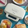 Toffy Hot Sandwich Maker K-HS4, 2-Slice Toast, Wide Plate, Easy To Use, Retro Design, Perfect for Breakfast, Holidays, and Mornings, Perfect for Singl