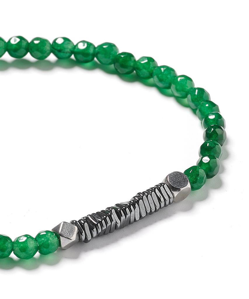 Polalita Cut Green Hemapoint Bracelet (Plt-Br-020_Gn)