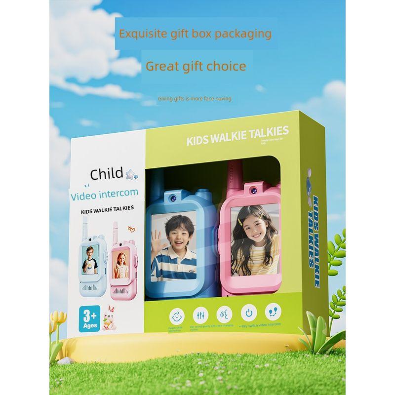 A Pair of Children's Walkie-Talkies with Video Calling, Parent-Child Phone, Mini Couple Phone, Small Home-Use Outdoor Wireless