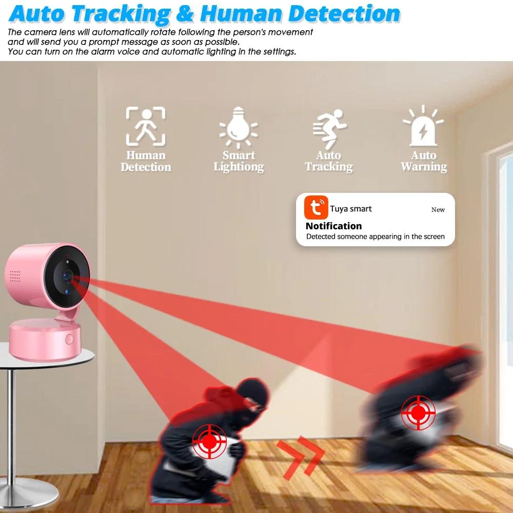 SMART LIFE 360° Wireless Video Camera PTZ 5MP HD WiFi Surveillance IP Cameras Color Night Vision Home Wi-Fi Baby Monitor Tuya