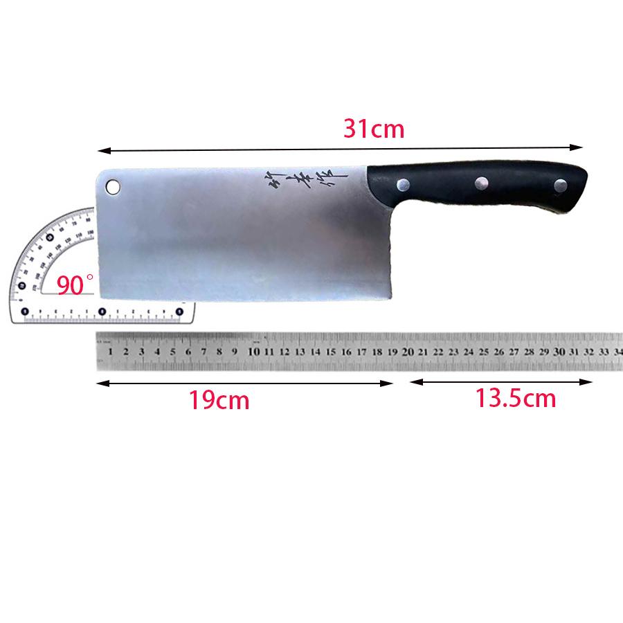 7.5 Inch Slicing Knife 3-layers Tamahagane Steel Blade Ebony Handle Sharp Chef Cleaver Meat Cutting Vegetables Kitchen Knives