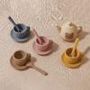 Little Bear Silicone Afternoon Tea Set Early Educational Tea Set Play Toy  Toddlers Girls Boys