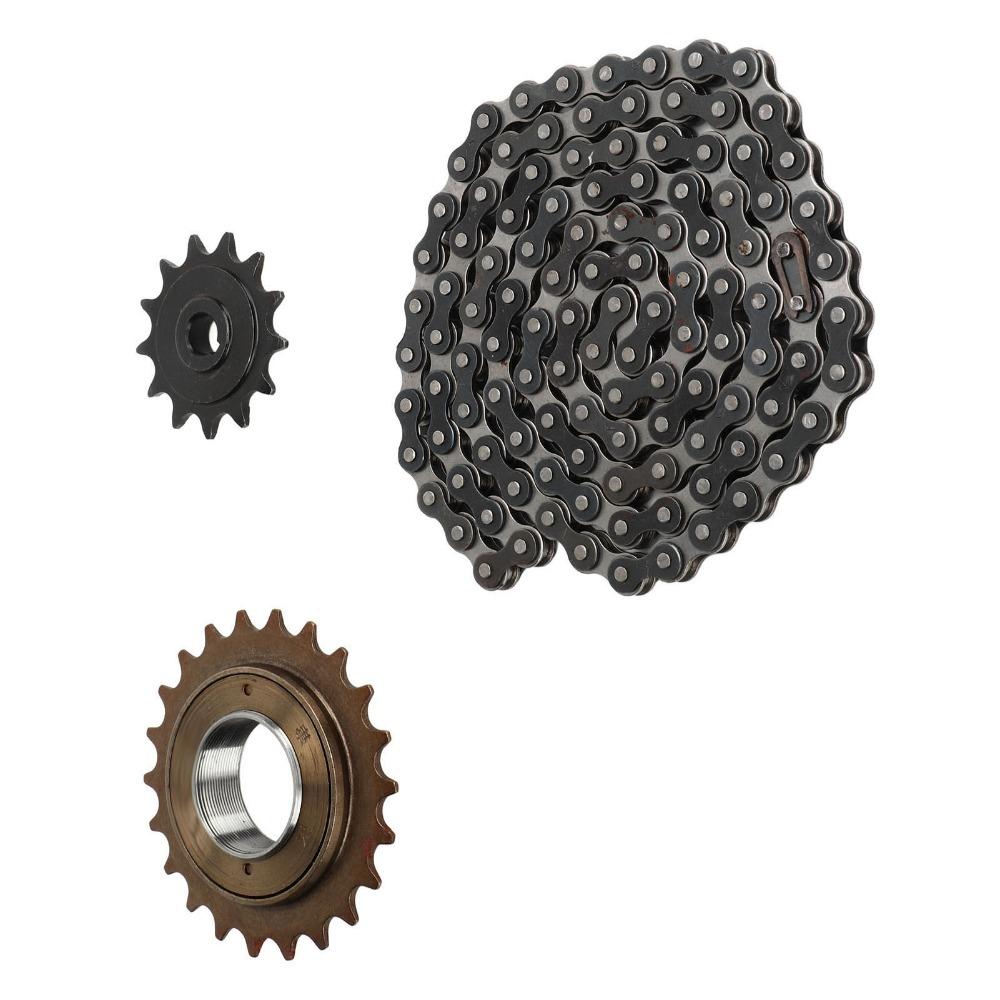 Easy Installation 410 Sprocket Set Steel Single Speed Bike Chain Kit  Chain Drive Repair