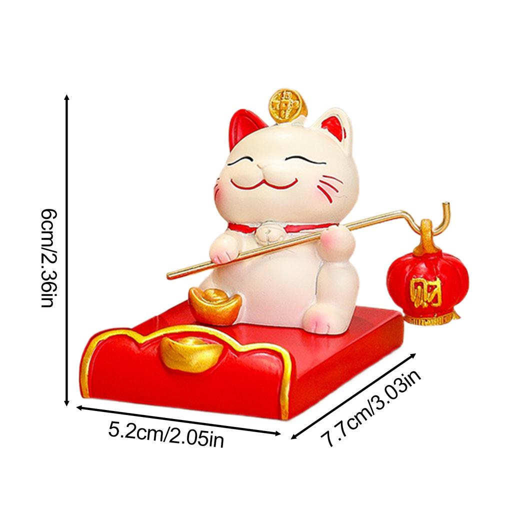 Snake Year Cat Crafts Small Ornaments for Chinese New Year Snake Year Trend Bonsai Food and Decorative Resin Figurines Decor