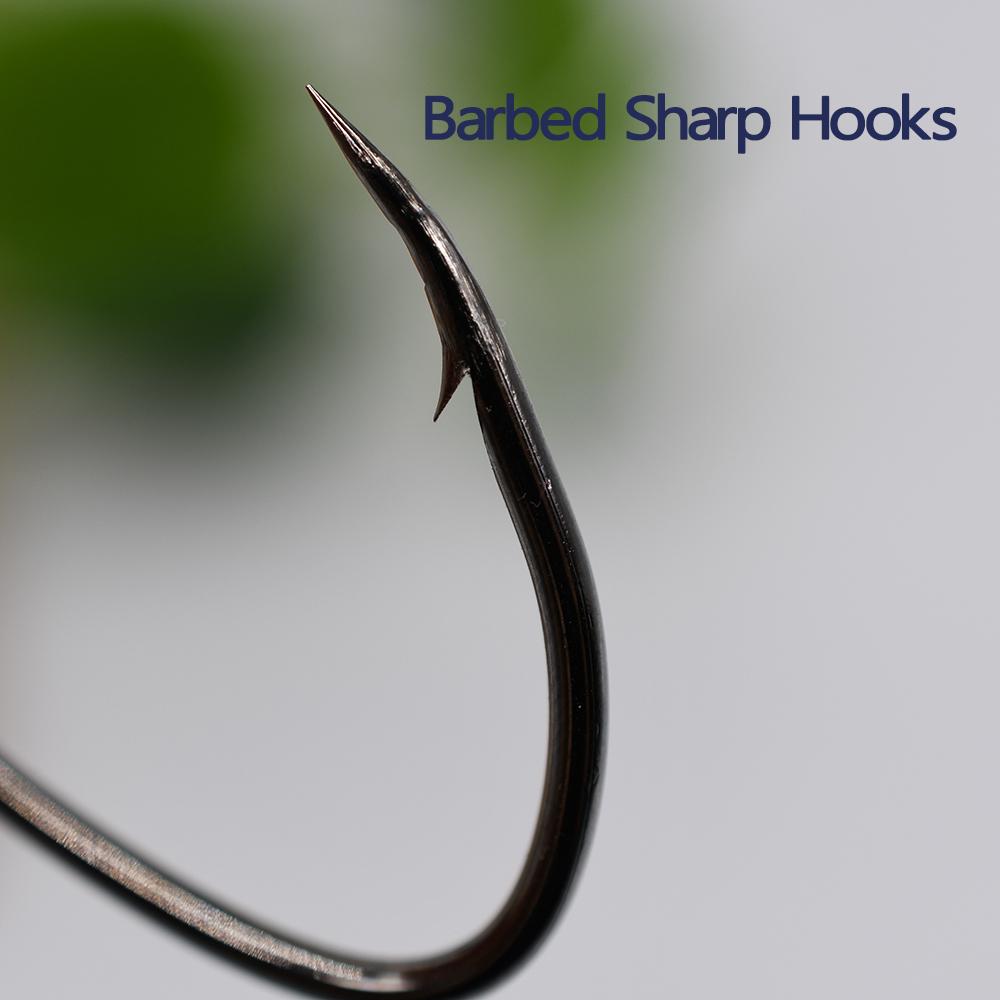 MNFT 10pcs High Quality Sea Big Fishing Hook On Saltwater Hook Size 5.5*2.8cm Carbon Steel Sharpened CatFish Fishing Hook Tackle