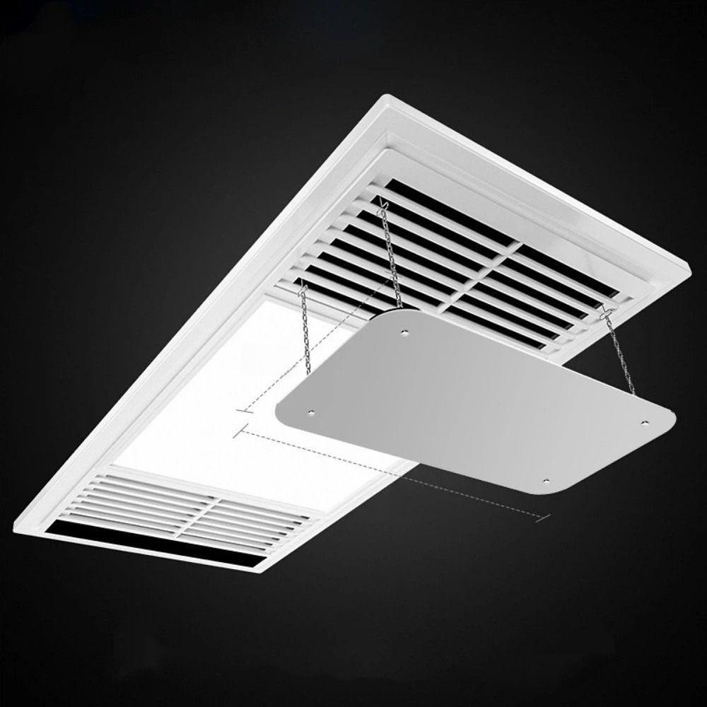 No-drill Bathroom Heater Air Baffle Hanging Air Conditioning Cover Baffle Air Conditioning