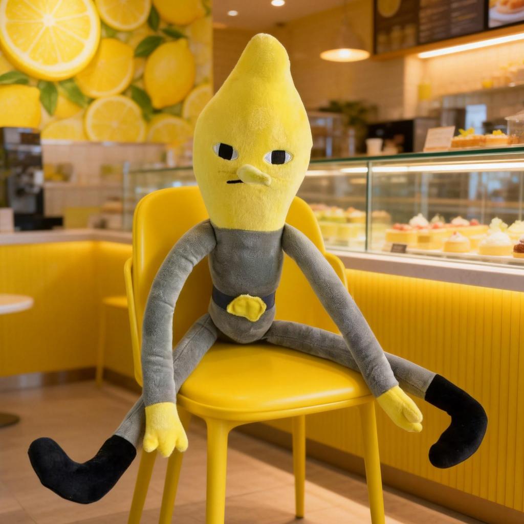 60cm Duke of Lemon Games Plush Doll Toy Cartoon Games Merchandise Room Decor Children Fans Birthday Latest Year Gift Idea