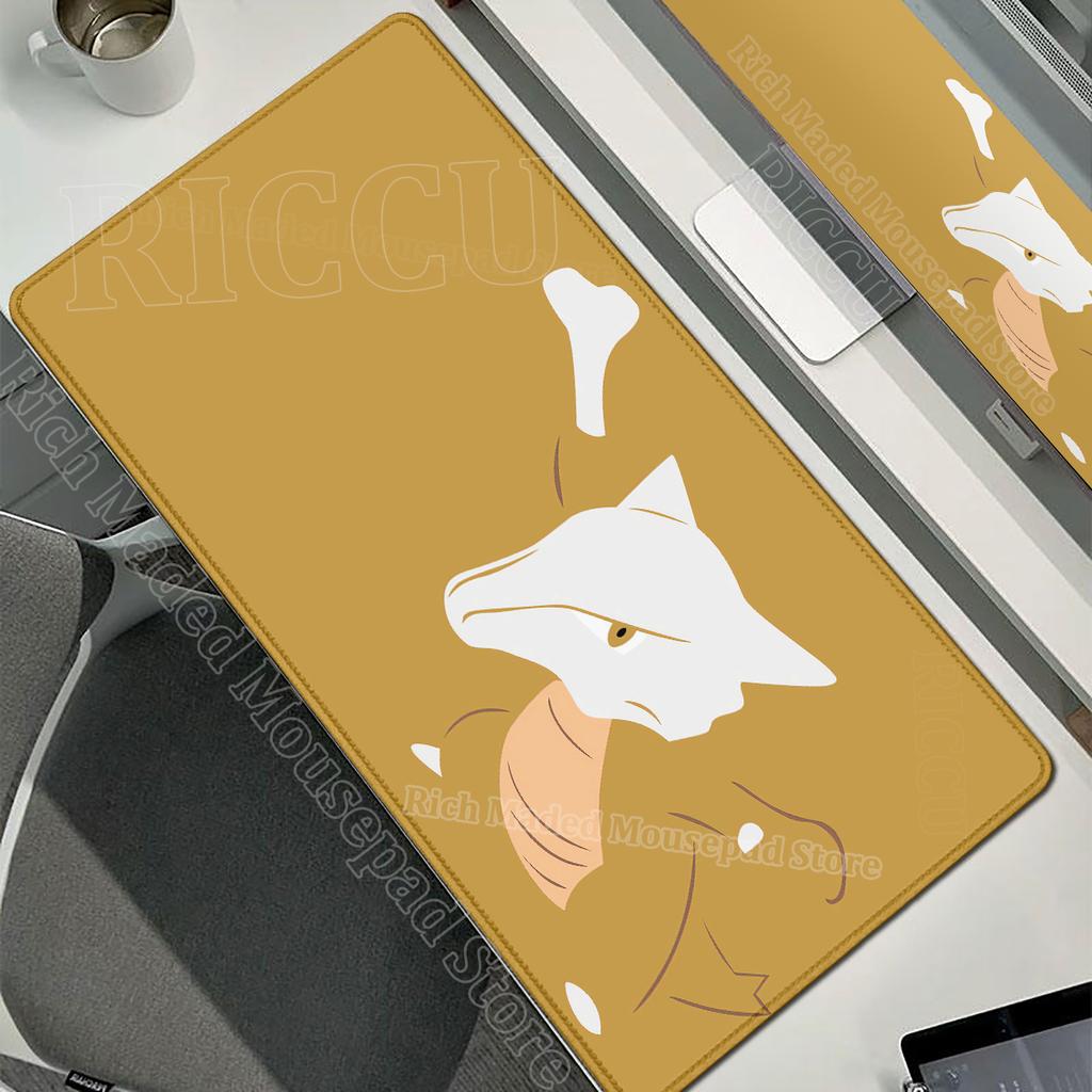 Kawaii Cubone Large Mouse Pad Gamer XXL Pc Keyboard Mouse Mat Tapis Souris Gaming HD PPokemons Rubber Mousepad Desk Accessories