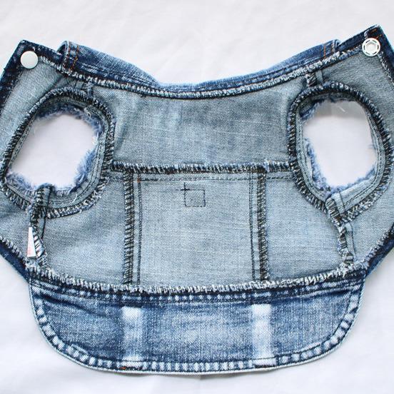 Denim Vest with Leash Ring for Pets: Panda, Kitty, Teddy & Dog Clothes for All Seasons
