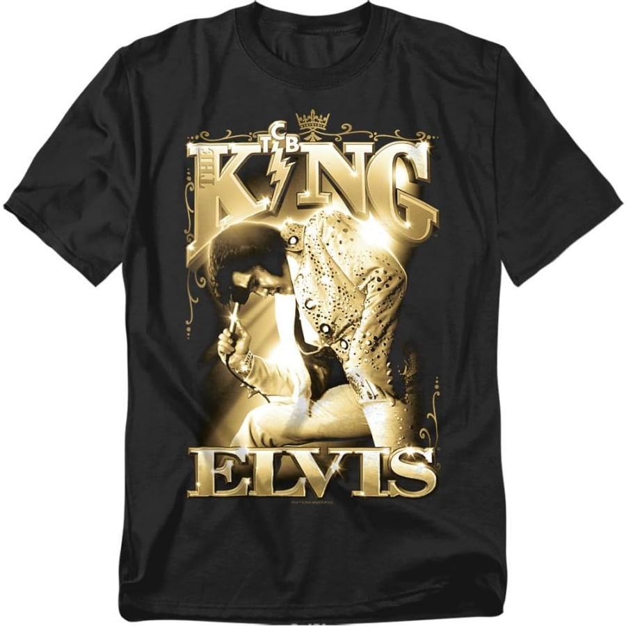 Elvis Presley The King Unisex Adult T Shirt S