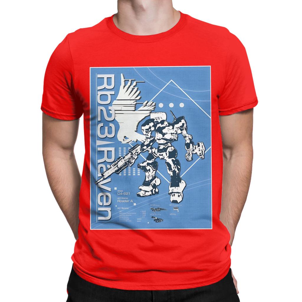 Armored Core Rb23 Raven Blueprint Funny 100 Cotton Tshirt Armored Core Tees Tops For Unisex