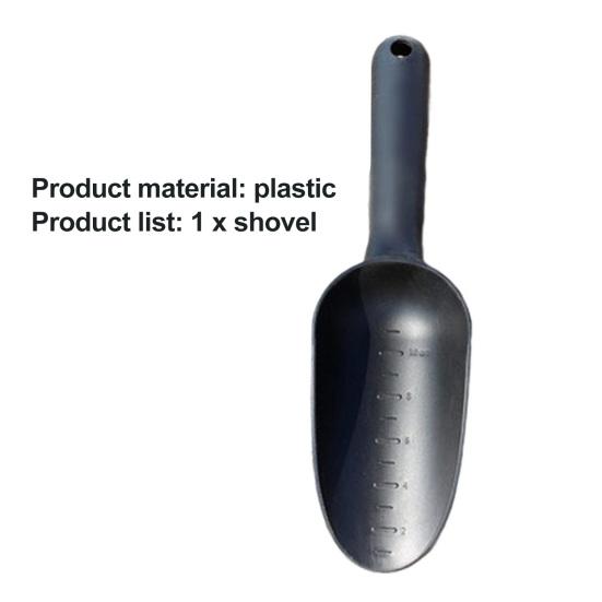 Łopatka do ziemi Wysoka wytrzymałość Uchwyt Wygodny Ergonomiczny uchwyt Oznaczenia podziałki Szerokie zastosowanie Spulchnianie gleby Plastikowa Łopatka do ziemi do doniczek Ogród