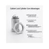 Universal Rotary Tongue Cabinet Lock Core