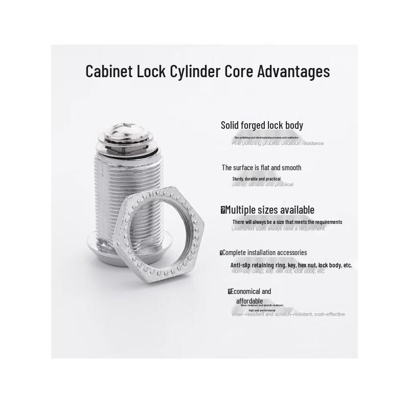 Universal Rotary Tongue Cabinet Lock Core