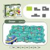 Kids Christmas Puzzles Electric Rail Car Creative Games DIY Assembling Scene Map Rail Train Children Toys Fun Christmas Gifts