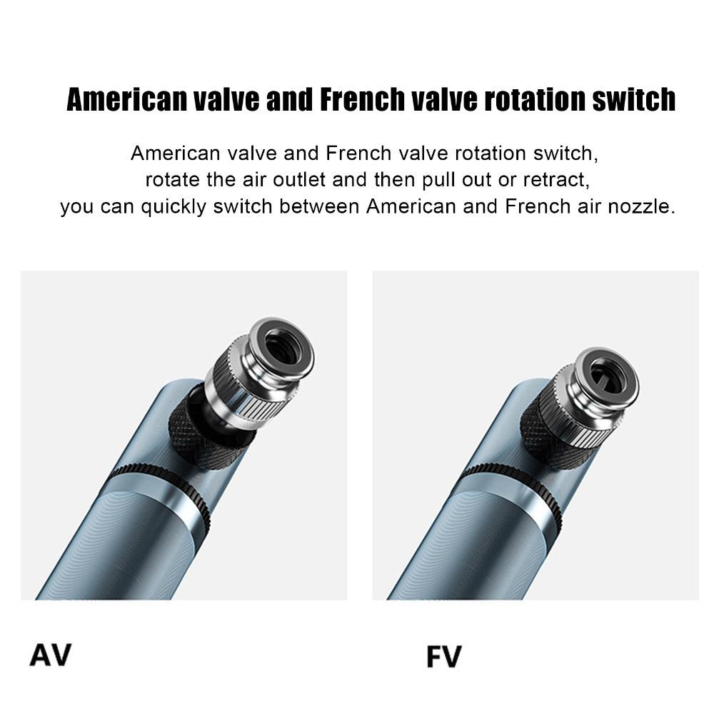 Aluminum Alloy Cycling Mini Pump 12.8cm Length Bicycle Tire Pump Portable Small Bike Pump  Bike