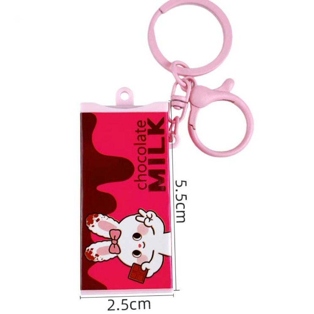 Cartoon Patterns Chocolate  Keychain Bendable Bendable Keychain Fidget Toy Keychain  Bag Pendant