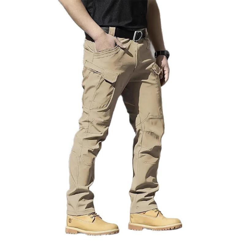 Tactical pants men's spring and summer new tooling pants outdoor function straight casual training pants 8