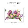 Green Tulip Flower Wall Sticker for Bedroom & Living Room Decoration